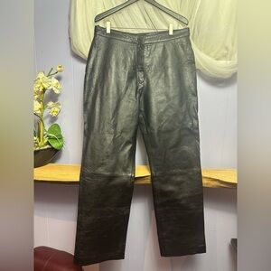 Black Leather Pants